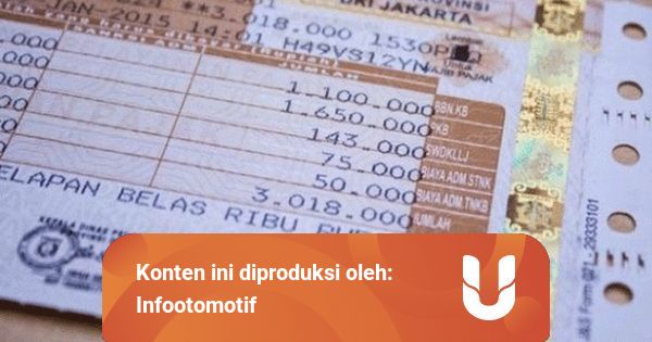 Berikut Simulasi Denda Telat Bayar Pajak Mobil kumparan.com